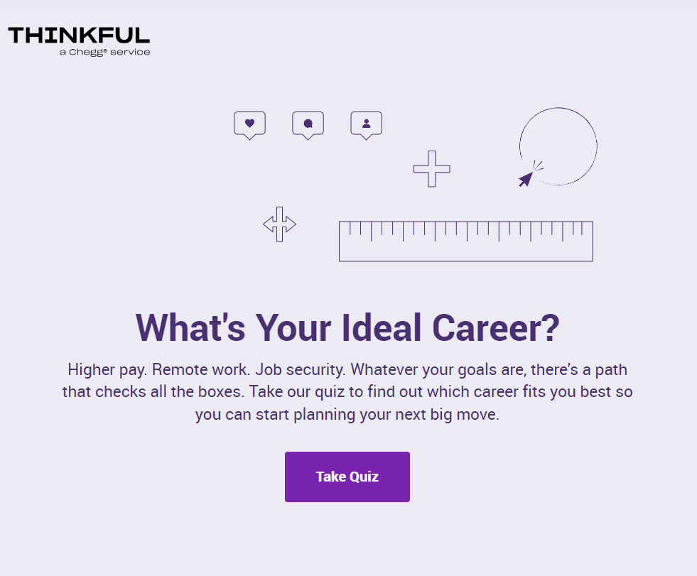 Thinkful tech career choice interactive quiz example