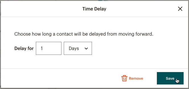 Mailchimp automated journeys feature screenshot 