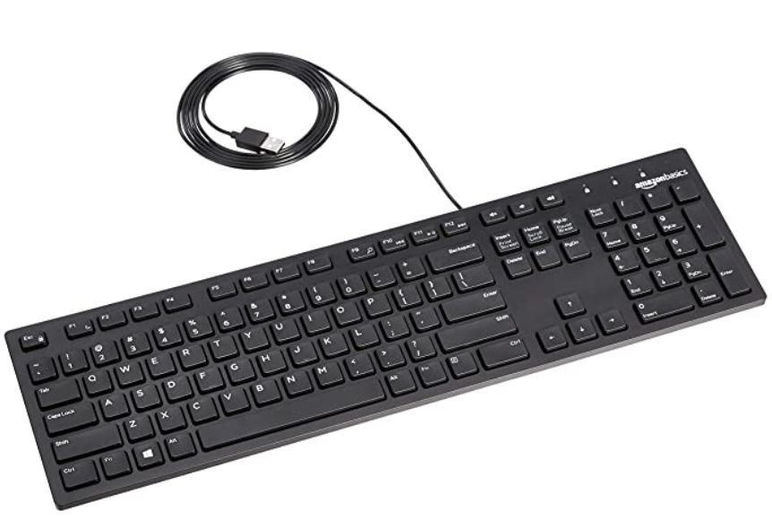 Wired keyboard example