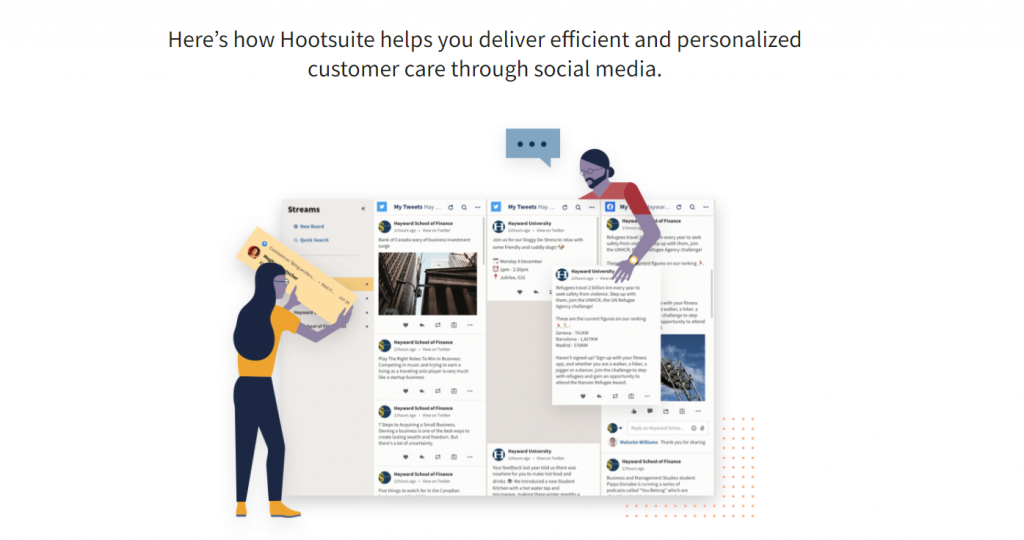 Hootsuite brand mentions featutre screenshot