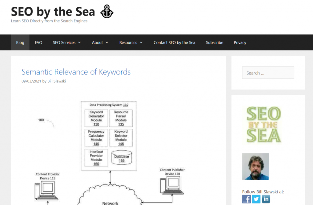 SEO by the Sea homepage screenshot