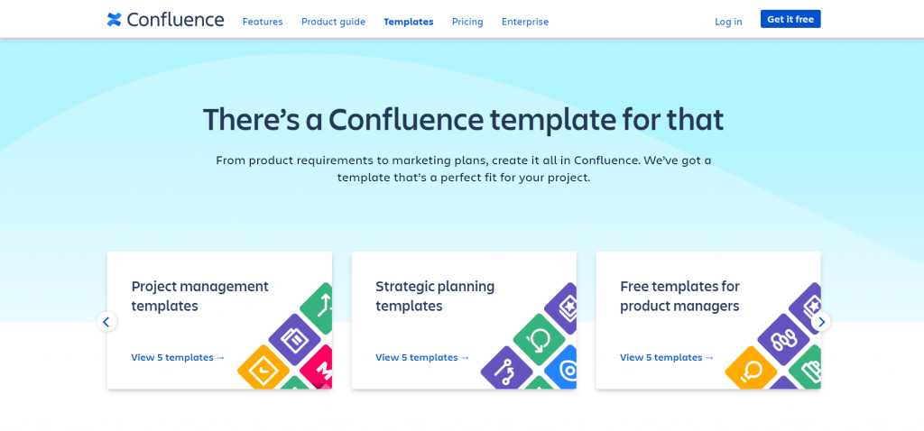 Confluence template gated content example