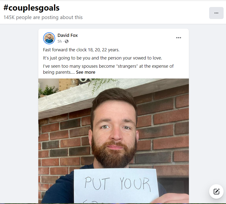 Couplesgoals hashtag post example