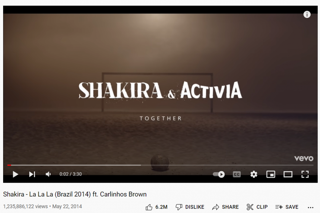 Shakira and Activia brand ambassador program word of mouth marketing example