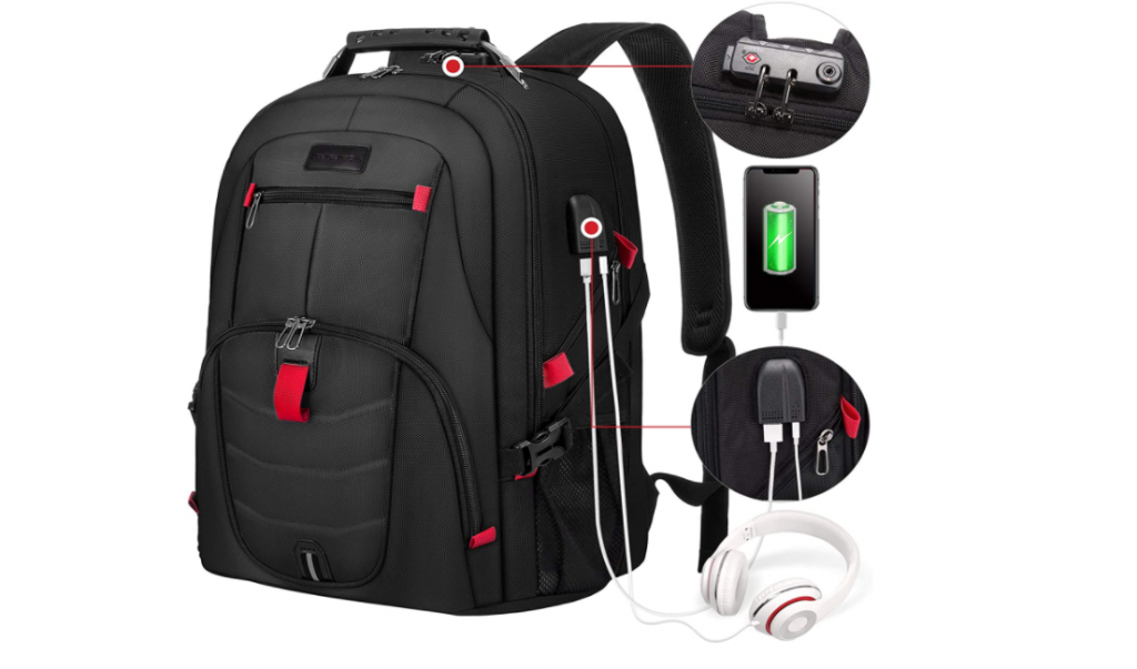 Backpack with anti-theft example