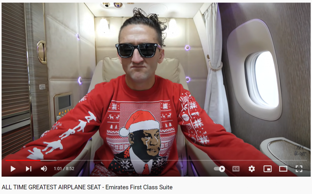 Casey Neistat vlog with product placement YouTube campaign example