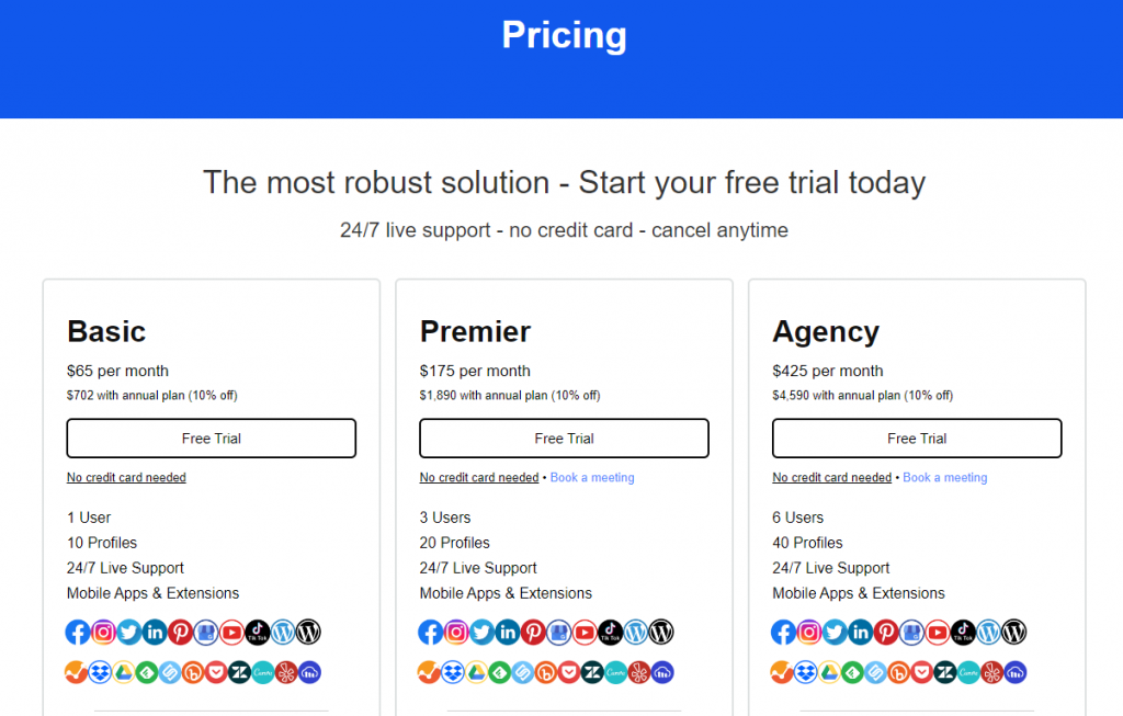 eClincher updated pricing screenshot