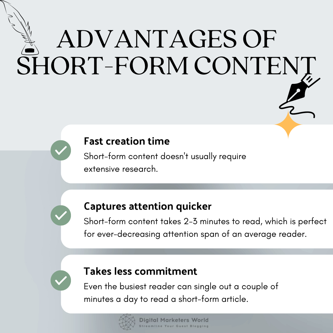 Benefits of Short-Form Content - Digital Marketer's World