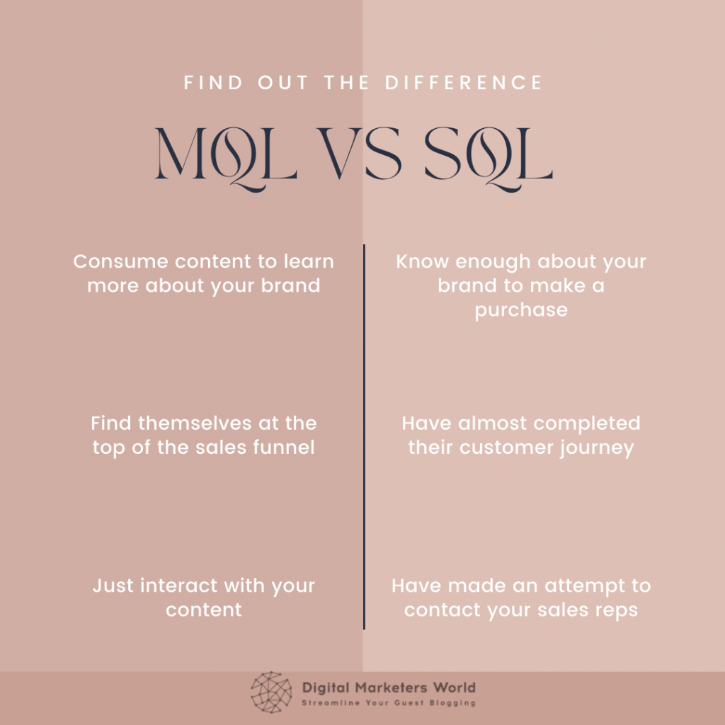3 differences between MQL and SQL