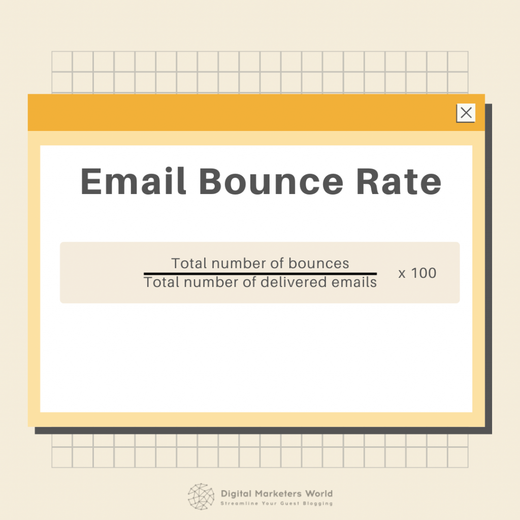 Email bounce rate formula - Digital Marketer's World