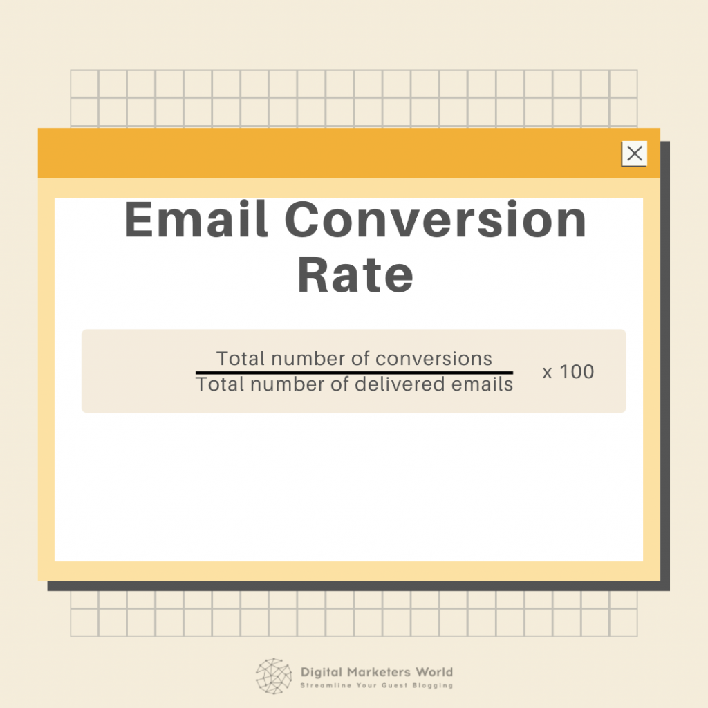 Email conversion rate formula - Digital Marketer's World