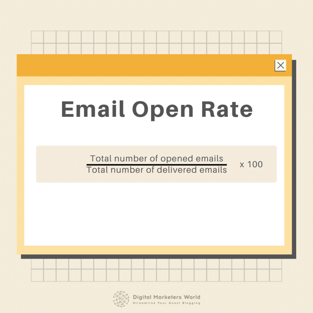Email open rate formula - Digital Marketer's World