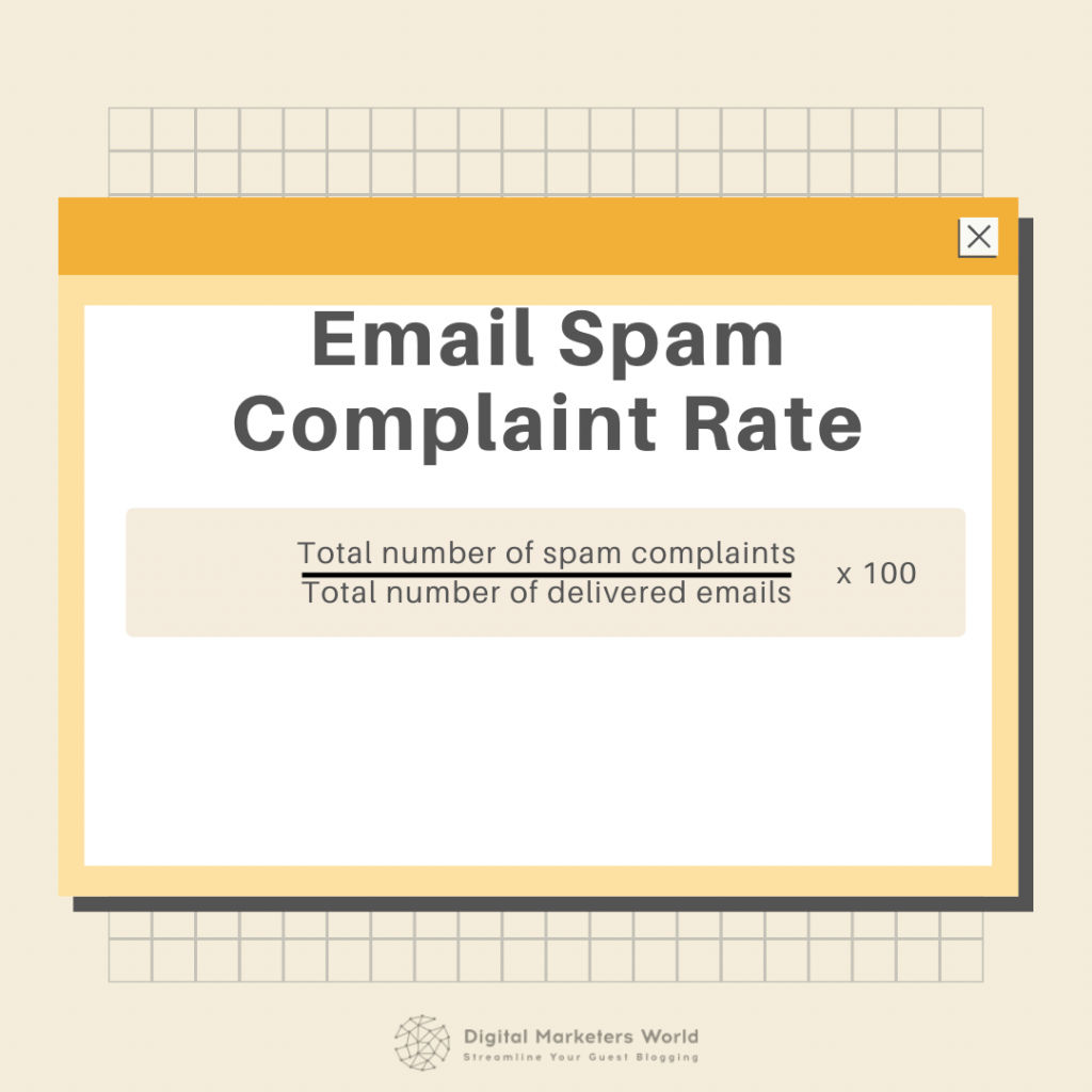 Email spam complaint rate formula - Digital Marketer's World